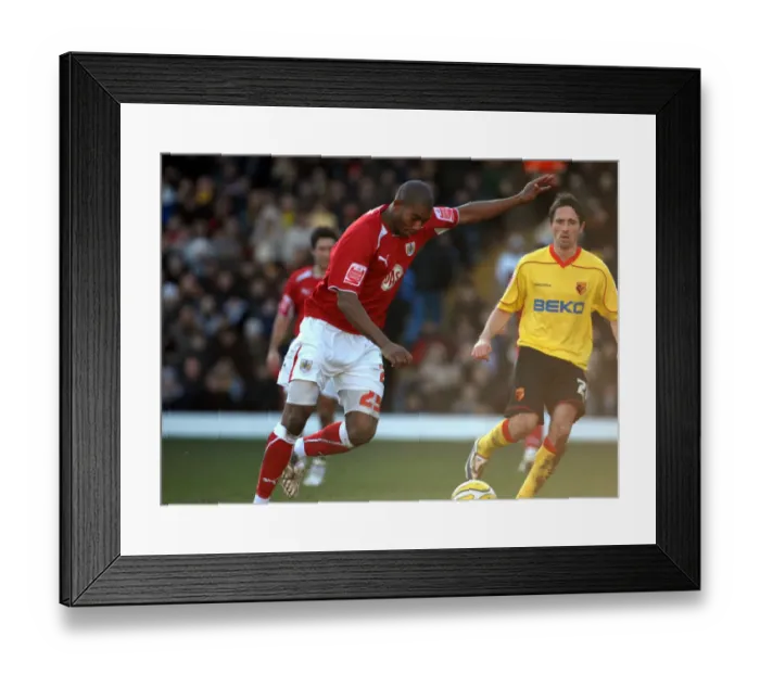 Framed Print : A Football Rivalry: Clash of the Championship Titans - Watford vs. Bristol City (08-09 Season)