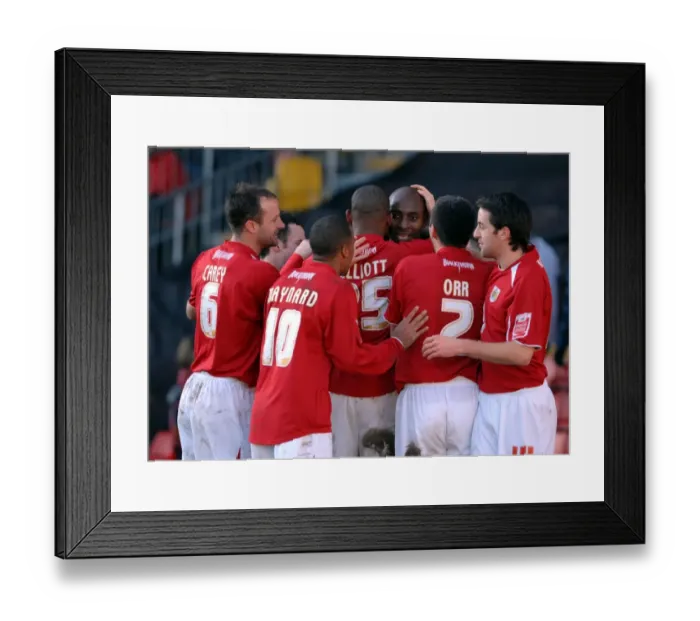 Framed Print : Watford vs. Bristol City: A Football Rivalry - Season 08-09 Framed Print : Watford vs. Bristol City: A Football Rivalry - Season 08-09
