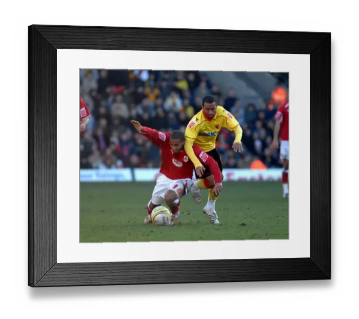 Framed Print : Watford vs. Bristol City: A Football Rivalry - Season 08-09 Framed Print : Watford vs. Bristol City: A Football Rivalry - Season 08-09