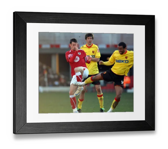 Framed Print : Bristol City vs. Watford: A Football Rivalry - Season 08-09 Framed Print : Bristol City vs. Watford: A Football Rivalry - Season 08-09