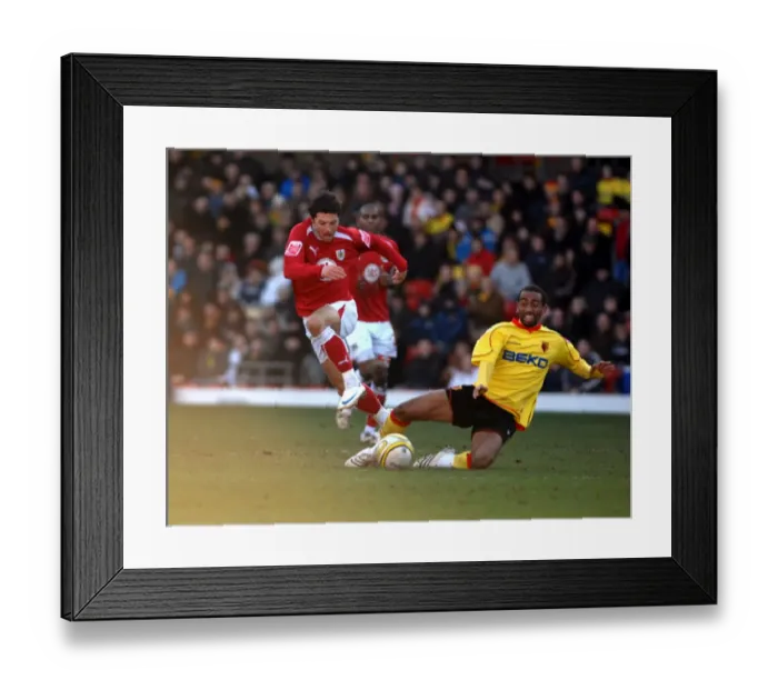 Framed Print : Bristol City vs. Watford: A Football Rivalry - Season 08-09