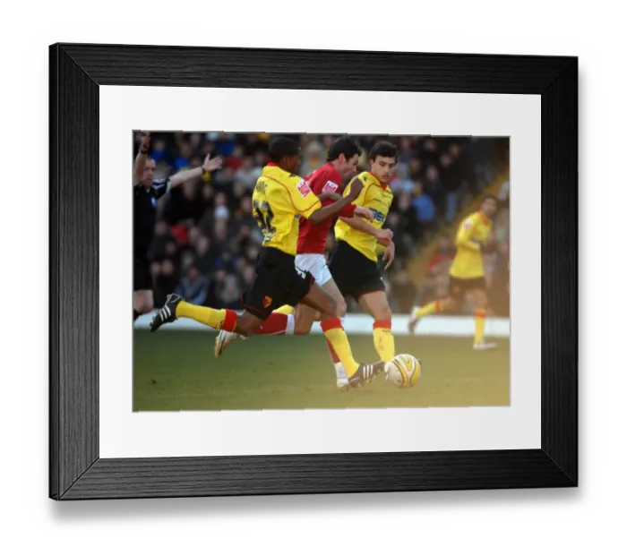 Framed Print : Watford vs. Bristol City: A Football Rivalry - Season 08-09 Framed Print : Watford vs. Bristol City: A Football Rivalry - Season 08-09