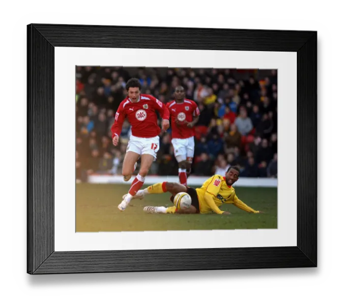 Framed Print : Watford vs. Bristol City: A Football Rivalry - Season 08-09 Framed Print : Watford vs. Bristol City: A Football Rivalry - Season 08-09