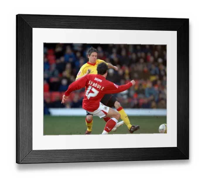 Framed Print : The Championship Showdown: Watford vs. Bristol City (08-09) - A Titanic Battle between Two Title Contenders Framed Print : The Championship Showdown: Watford vs. Bristol City (08-09) - A Titanic Battle between Two Title Contenders