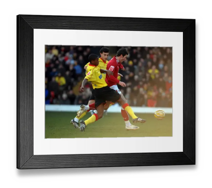 Framed Print : A Football Rivalry: Clash of the Championship Titans (08-09) - Watford vs. Bristol City