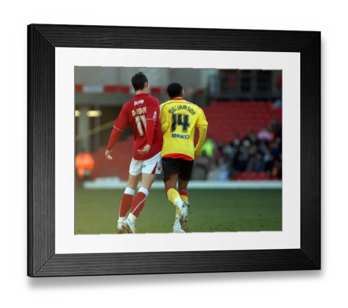 Framed Print : A Football Rivalry: Championship Clash - Watford vs. Bristol City (08-09 Season): Titans Collide Framed Print : A Football Rivalry: Championship Clash - Watford vs. Bristol City (08-09 Season): Titans Collide