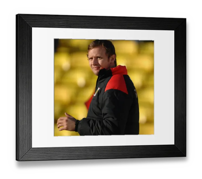 Framed Print : Battle on the Field: Watford vs. Bristol City - Season 8-9 Football Rivalry Framed Print : Battle on the Field: Watford vs. Bristol City - Season 8-9 Football Rivalry