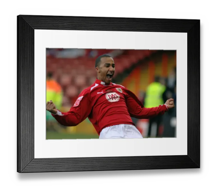 Framed Print : Bristol City vs. Crystal Palace: A Season 8-9 Showdown - The Clash Between the Robins and the Eagles