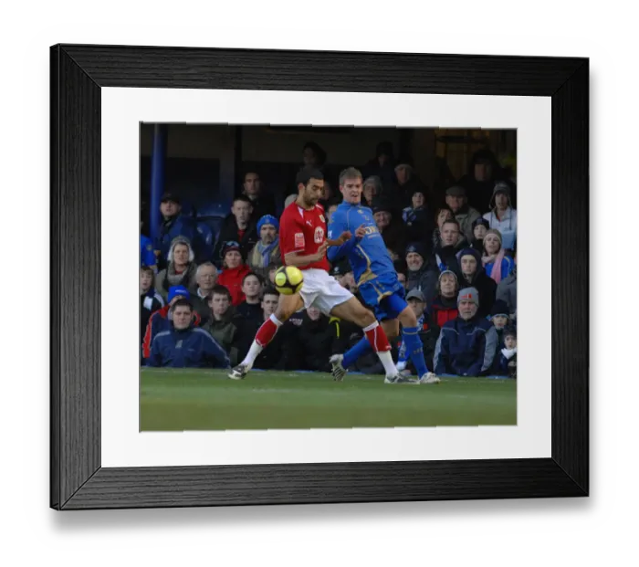 Framed Print : Liam Fontaine tussles with Martin Cranie