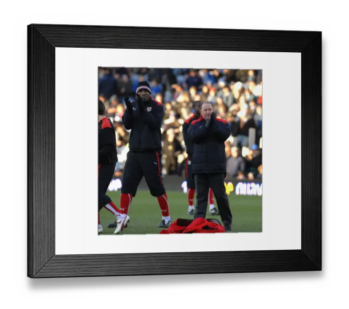 Framed Print : FA Cup Showdown: Portsmouth vs. Bristol City, Season 08-09