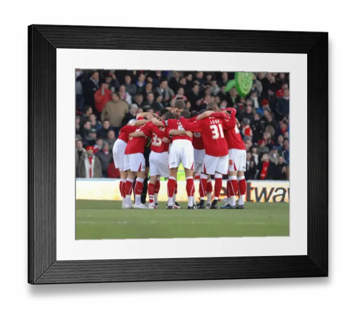 Framed Print : FA Cup Showdown: Portsmouth vs. Bristol City, Season 08-09