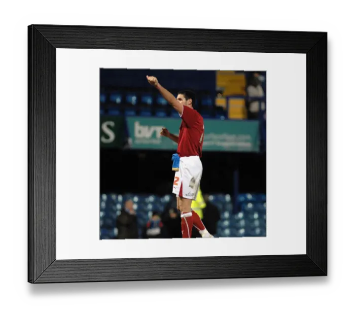 Framed Print : Bradley Orr thanks the travelling fans Framed Print : Bradley Orr thanks the travelling fans