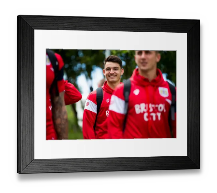 Framed Print : Bristol City's Max O'Leary in Pre-Season Action Against Guernsey FC, 2017