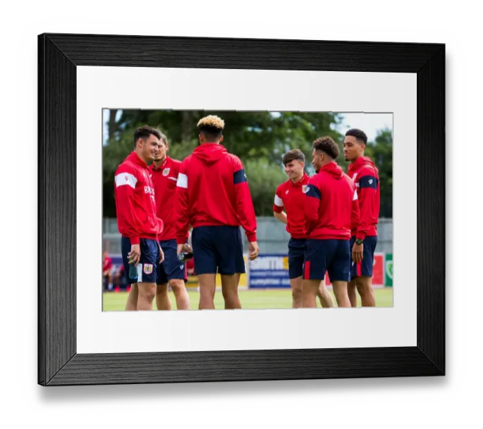 Framed Print : Bristol City FC: Pre-season Friendly at Guernsey - Max O'Leary and Jonny Smith in Action Framed Print : Bristol City FC: Pre-season Friendly at Guernsey - Max O'Leary and Jonny Smith in Action