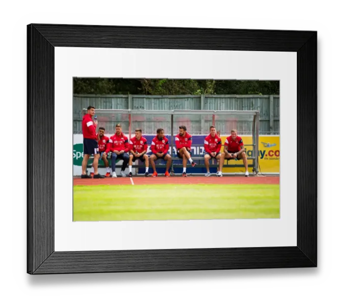 Framed Print : Bristol City FC: Joe Bryan and Aden Flint in Pre-Season Action Against Guernsey FC, 2017