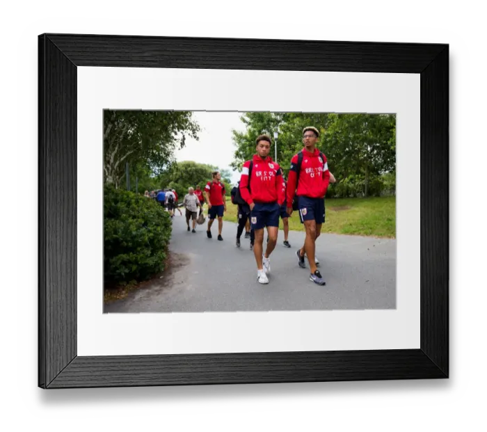 Framed Print : Bristol City FC: Freddie Hinds and Lloyd Kelly in Action against Guernsey FC during Pre-season Friendly, 2017 Framed Print : Bristol City FC: Freddie Hinds and Lloyd Kelly in Action against Guernsey FC during Pre-season Friendly, 2017
