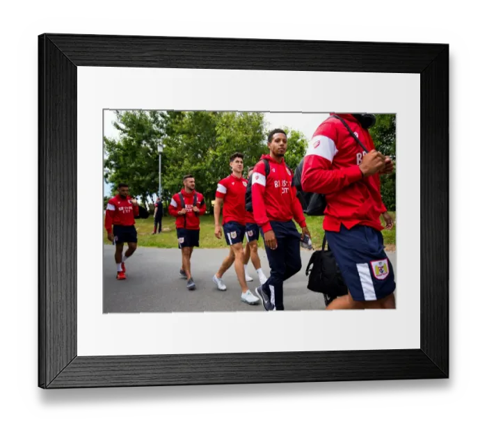 Framed Print : Bristol City FC: Smith and O'Dowda in Pre-season Action against Guernsey FC, 2017 Framed Print : Bristol City FC: Smith and O'Dowda in Pre-season Action against Guernsey FC, 2017