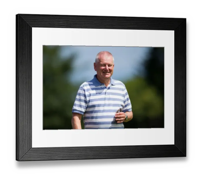 Framed Print : Bristol City Owner Steve Lansdown Cheers on Team at Guernsey FC Pre-season Friendly (09.07.17)