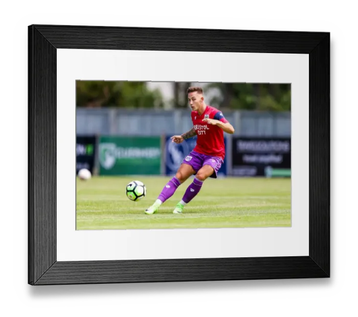 Framed Print : Bristol City FC: Josh Brownhill Warming Up Ahead of Guernsey Friendly Framed Print : Bristol City FC: Josh Brownhill Warming Up Ahead of Guernsey Friendly
