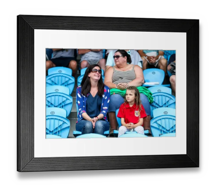 Framed Print : Bristol City Supporters in Full Force: Guernsey FC vs. Bristol City Pre-season Friendly