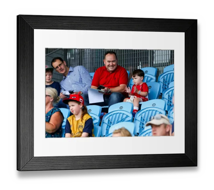 Framed Print : Bristol City Supporters in Full Force at Guernsey FC Pre-season Friendly