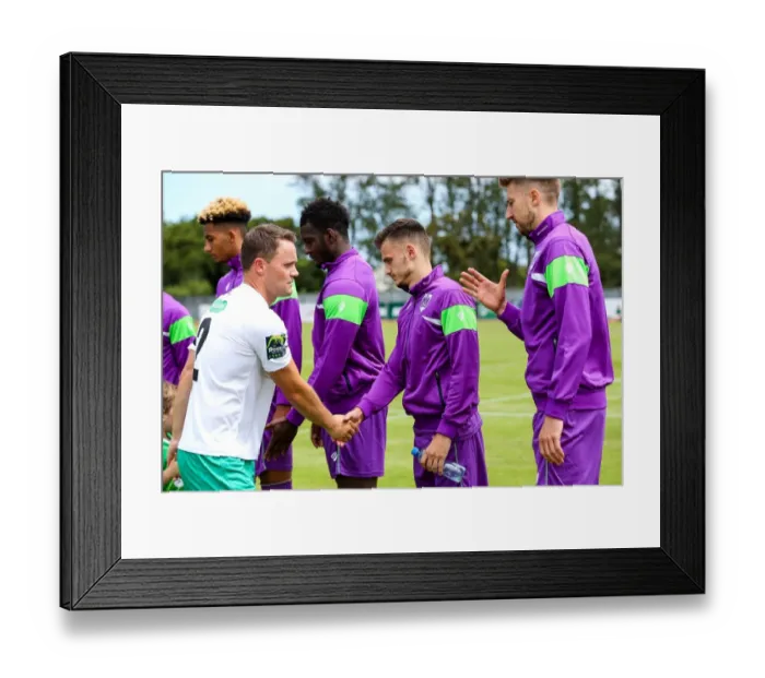 Framed Print : Bristol City FC: Jamie Paterson and Jens Hegeler in Action against Guernsey FC, Pre-season Friendly, 2017