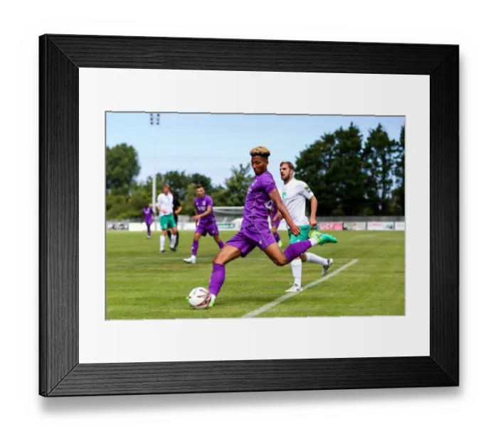 Framed Print : Bristol City's Lloyd Kelly in Action during Pre-season Friendly against Guernsey FC, 2017