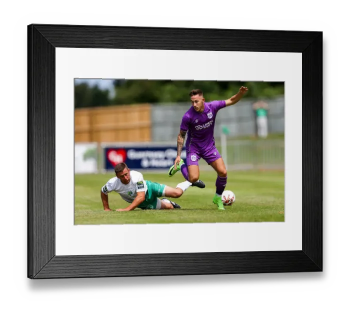 Framed Print : Bristol City's Josh Brownhill in Action during Pre-season Friendly against Guernsey FC, 2017