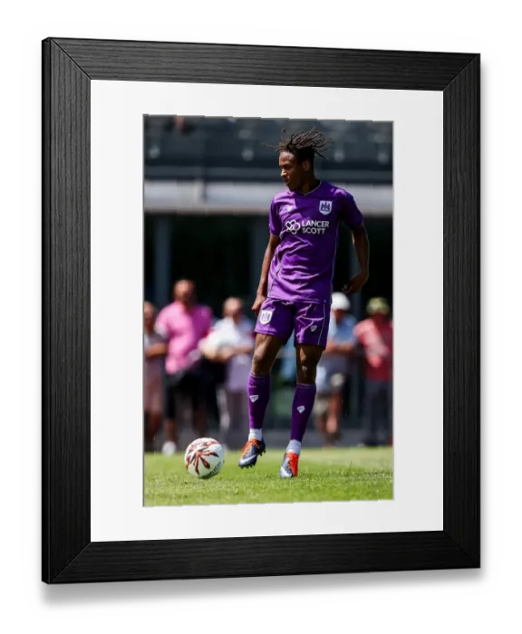 Framed Print : Bobby Reid in Action: Guernsey FC vs. Bristol City Pre-season Friendly (09.07.17)