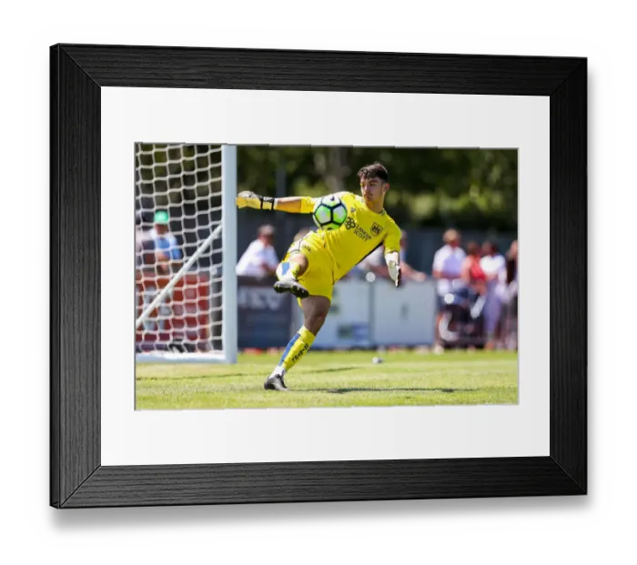 Framed Print : Max O'Leary in Action: Guernsey FC vs. Bristol City Pre-season Friendly Framed Print : Max O'Leary in Action: Guernsey FC vs. Bristol City Pre-season Friendly