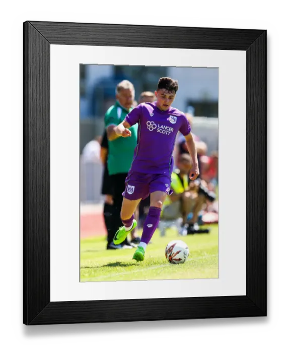 Framed Print : Jonny Smith in Action: Pre-season Friendly between Guernsey FC and Bristol City, 2017 Framed Print : Jonny Smith in Action: Pre-season Friendly between Guernsey FC and Bristol City, 2017