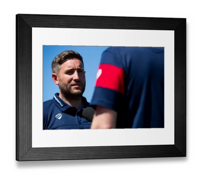 Framed Print : Lee Johnson Reacts to Bristol City's 0-1 Pre-season Win over Guernsey FC