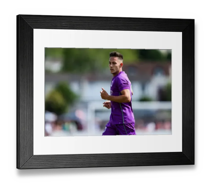 Framed Print : Bristol City's Josh Brownhill Watches Pre-season Match against Bristol Manor Farm, 2017