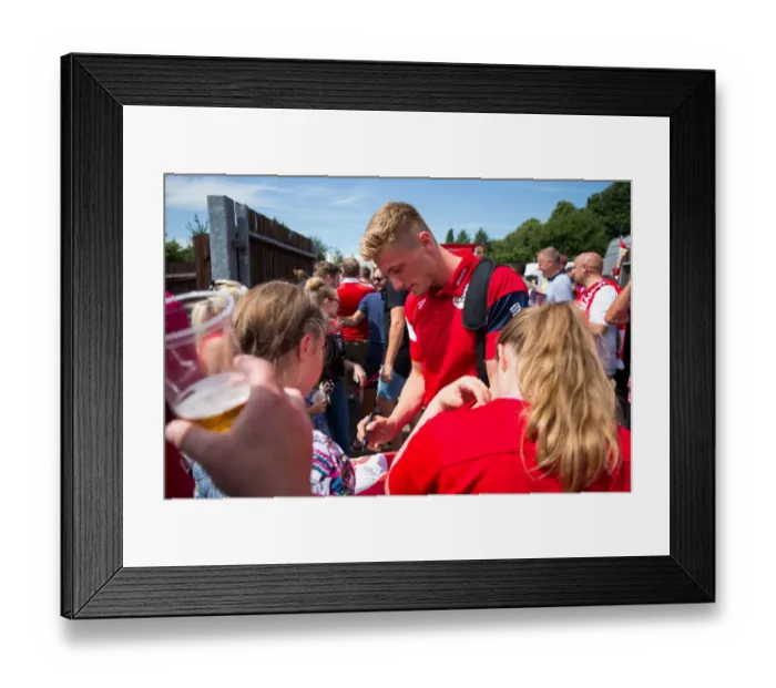 Framed Print : Taylor Moore's Arrival: Bristol City Players Train at Bristol Manor Farm Ahead of Pre-season Friendly