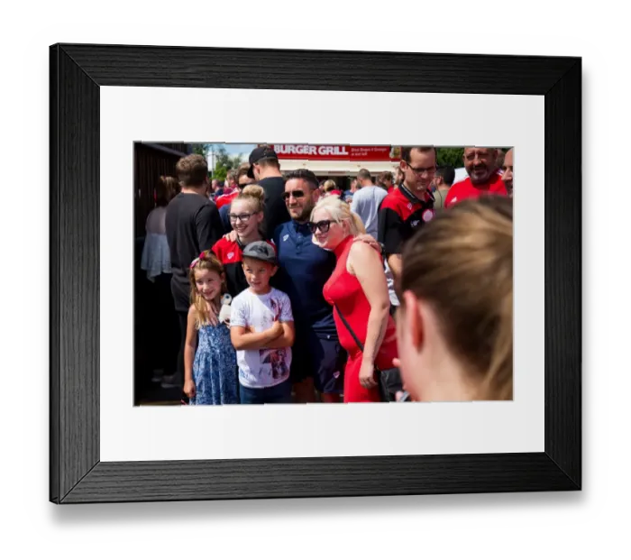 Framed Print : Bristol City FC: Lee Johnson Engages with Fans at Pre-season Friendly against Bristol Manor Farm, 2017 Framed Print : Bristol City FC: Lee Johnson Engages with Fans at Pre-season Friendly against Bristol Manor Farm, 2017