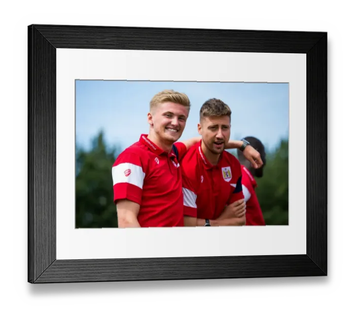 Framed Print : Bristol City FC: Taylor Moore vs. Jens Hegeler - Pre-season Face-off at The Creek (Bristol Manor Farm vs. Bristol City, 2017) Framed Print : Bristol City FC: Taylor Moore vs. Jens Hegeler - Pre-season Face-off at The Creek (Bristol Manor Farm vs. Bristol City, 2017)