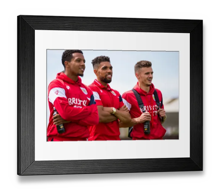 Framed Print : Bristol City Players Watch as Bristol Manor Farm and Pre-season Friendly Action Unfolds Framed Print : Bristol City Players Watch as Bristol Manor Farm and Pre-season Friendly Action Unfolds