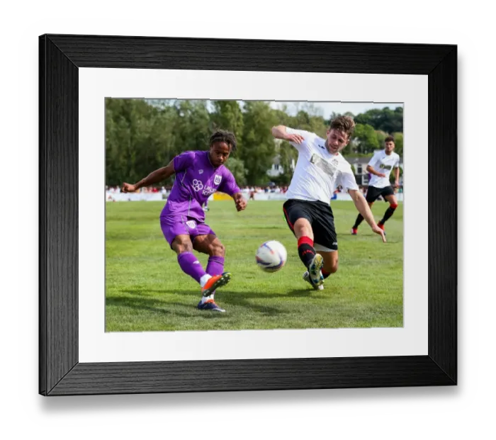 Framed Print : Bobby Reid Crosses in Pre-season Friendly: Bristol Manor Farm vs. Bristol City Framed Print : Bobby Reid Crosses in Pre-season Friendly: Bristol Manor Farm vs. Bristol City