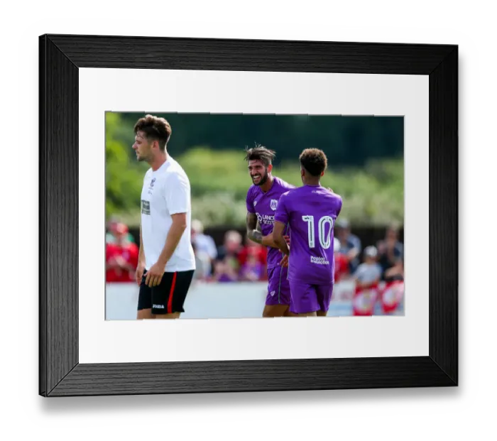 Framed Print : Bristol City's Eros Pisano Scores First Goal in Pre-Season Friendly Against Bristol Manor Farm Framed Print : Bristol City's Eros Pisano Scores First Goal in Pre-Season Friendly Against Bristol Manor Farm