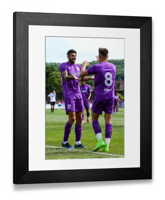 Framed Print : Josh Brownhill Celebrates Goal Against Bristol Manor Farm, Pre-season Friendly 2017 Framed Print : Josh Brownhill Celebrates Goal Against Bristol Manor Farm, Pre-season Friendly 2017