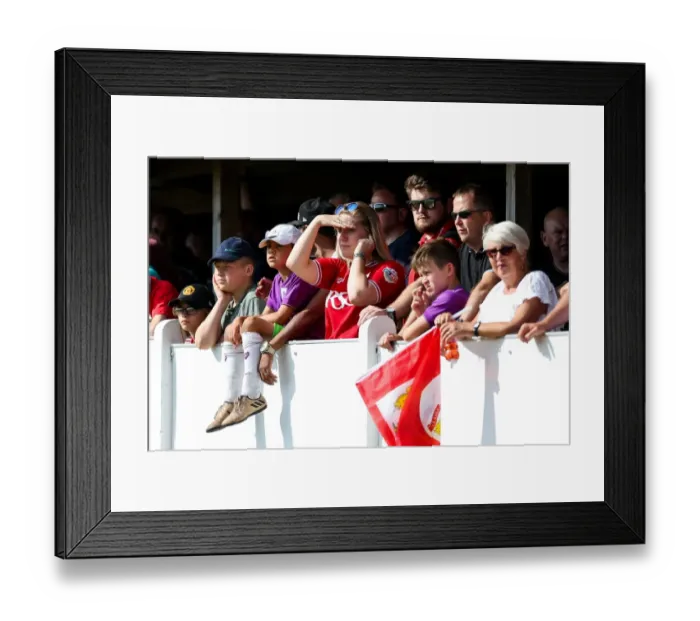 Framed Print : Bristol City Fans Cheering at Pre-season Friendly against Bristol Manor Farm Framed Print : Bristol City Fans Cheering at Pre-season Friendly against Bristol Manor Farm