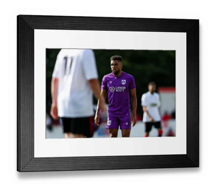 Framed Print : Bristol City's Scott Golbourne Watches Pre-season Match Against Bristol Manor Farm, 2017