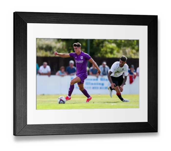 Framed Print : Bristol City's Callum O'Dowda Scores in Pre-Season Friendly Against Bristol Manor Farm