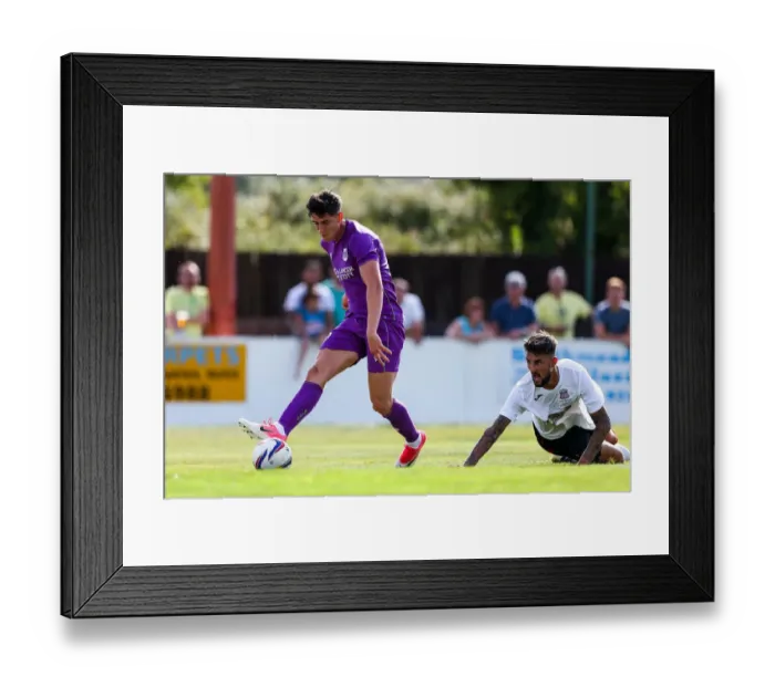 Framed Print : Bristol City's Callum O'Dowda Scores the Winning Goal in Pre-Season Friendly Against Bristol Manor Farm Framed Print : Bristol City's Callum O'Dowda Scores the Winning Goal in Pre-Season Friendly Against Bristol Manor Farm