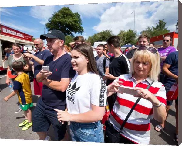 Bristol City FC Fans Cheering at Pre-season Friendly against Bristol Manor Farm (09 / 07 / 2017)
