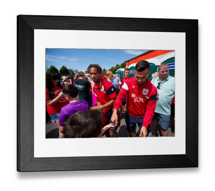 Framed Print : Bobby Reid's Debut: Bristol Manor Farm vs. Bristol City (09.07.17)