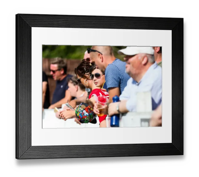 Framed Print : Bristol City Fans Cheer at Pre-season Friendly against Bristol Manor Farm, 2017 - The Creek, Bristol, England