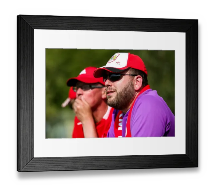 Framed Print : Bristol City FC Fans in Action: Pre-season Friendly Against Bristol Manor Farm, 2017 Framed Print : Bristol City FC Fans in Action: Pre-season Friendly Against Bristol Manor Farm, 2017