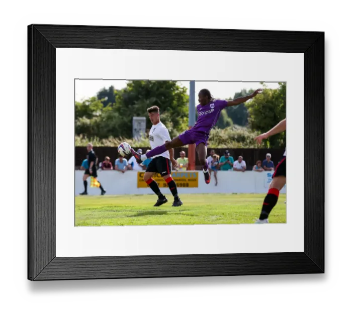 Framed Print : Bristol City's McCoulsky Stretches for the Cross in Pre-season Friendly against Bristol Manor Farm (2017) Framed Print : Bristol City's McCoulsky Stretches for the Cross in Pre-season Friendly against Bristol Manor Farm (2017)