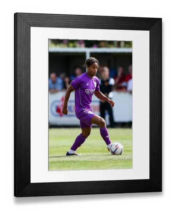 Framed Print : Bobby Reid in Action: Bristol City's Pre-season Friendly vs. Bristol Manor Farm (2017)